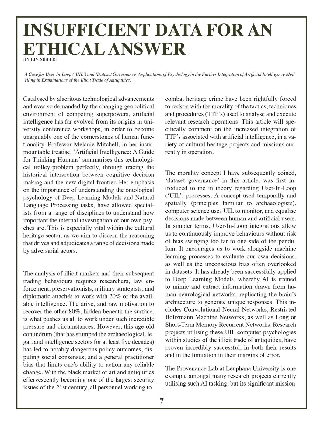 Insufficient Data for an Ethical Answer